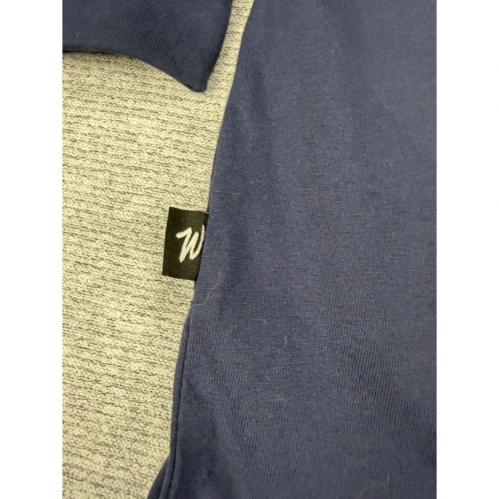 Waggle Golf Sticks In The Middle Navy Blue Long Sleeve Graphic T-Shirt Mens 3XL